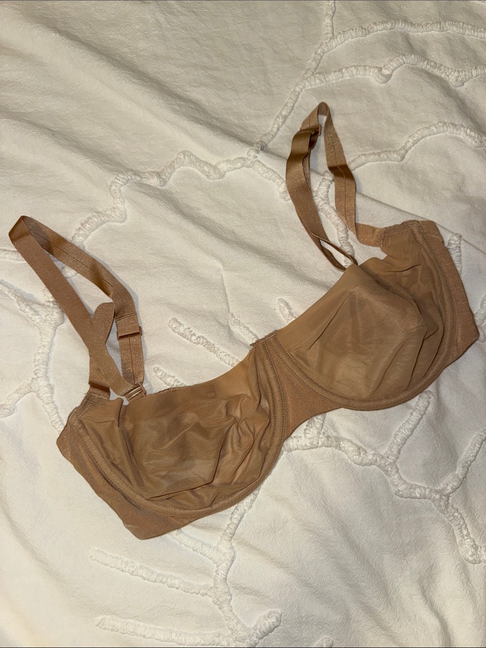 SKIMS Sheer Underwire Bra in Tan